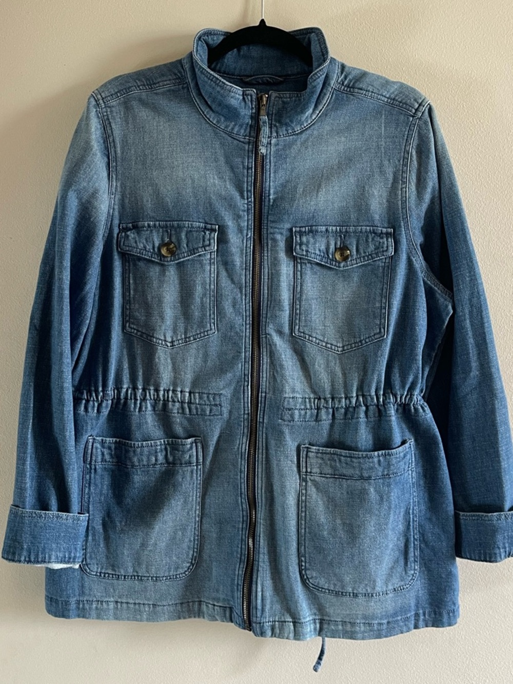 Sonoma Goods For Life denim cinch waist XL utility jacket